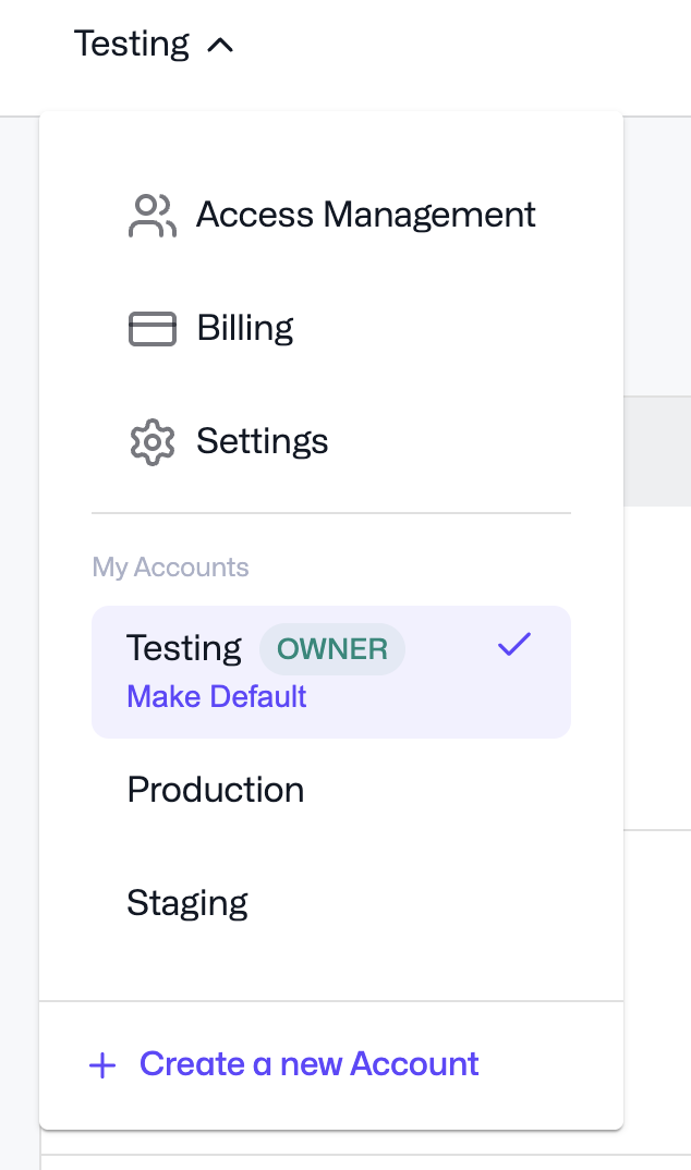 Create Account